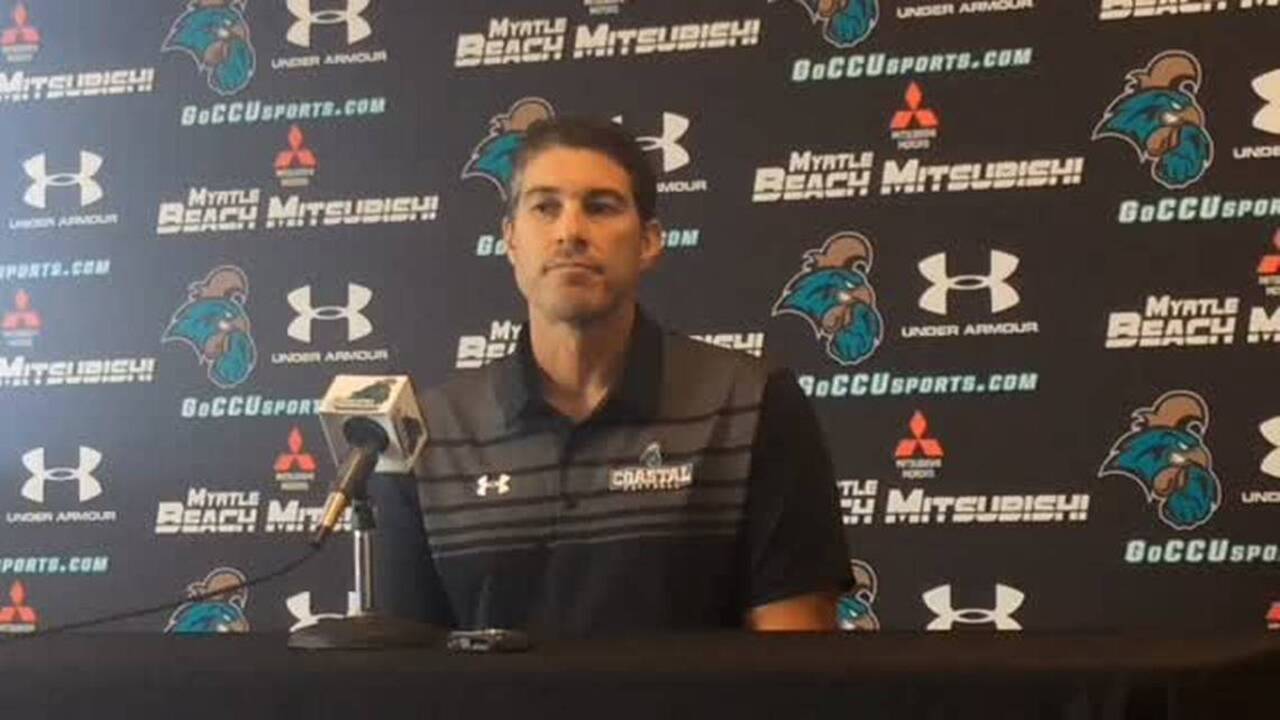 CCU coach Jamey Chadwell on Jah-Maine Martin's status | Myrtle Beach ...