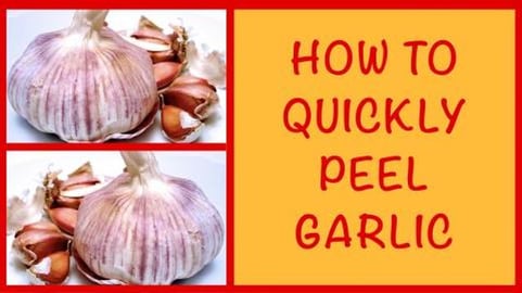 How to Peel Garlic in 25 Seconds / Food Hacks (shorts)