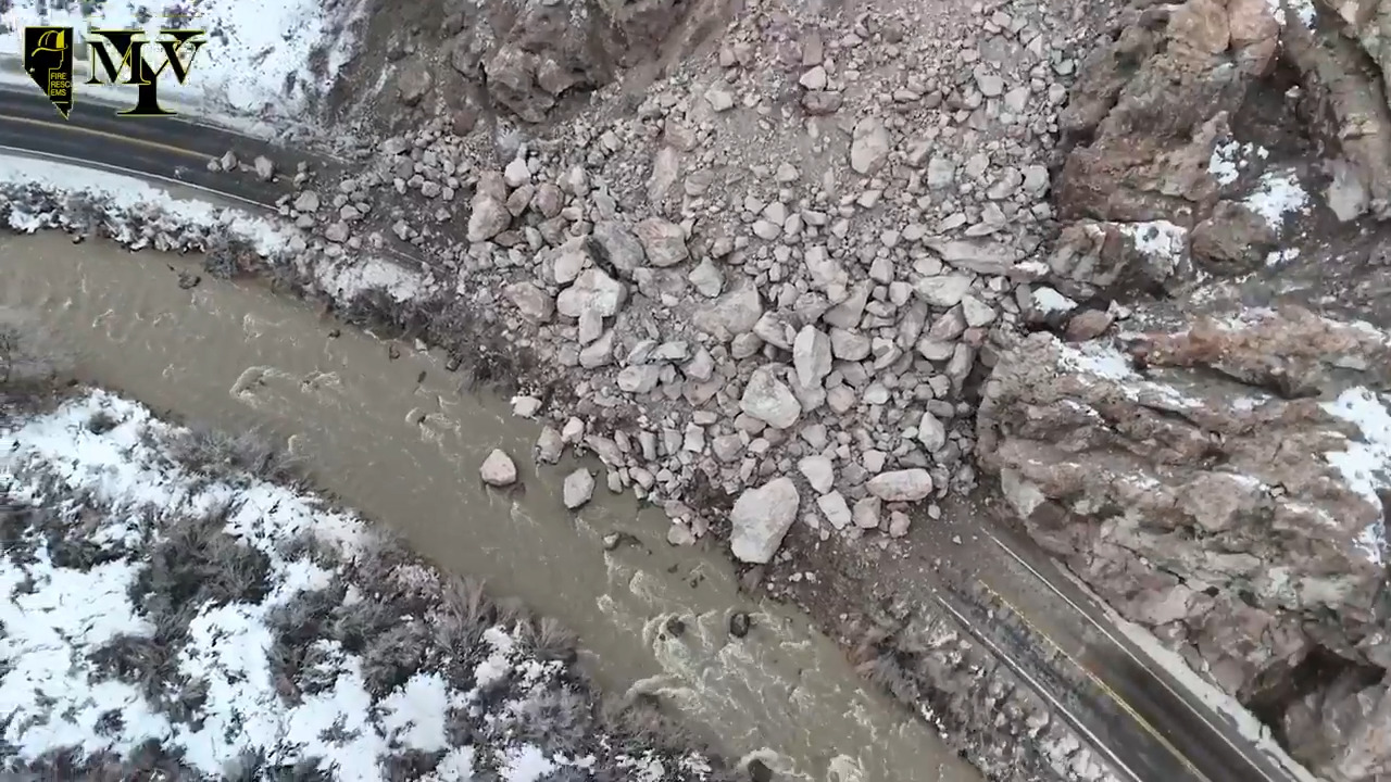 Massive landslide dumps boulders on Nevada highway Kansas City Star