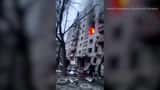 Shelling hits residential building in Kyiv