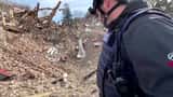 Village destroyed after Russian air raid