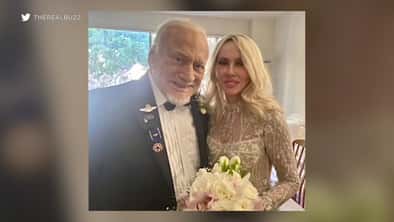Famed astronaut Buzz Aldrin gets married in LA on his 93rd birthday