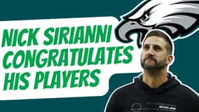 Nick Sirianni Congratulates Eagles Players After NFC Title Victory
