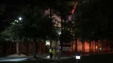 Firefighters extinguish fire at Raleigh building
