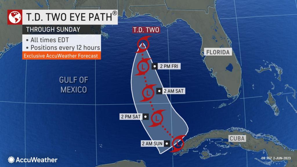 Tropical depression forms in Gulf of Mexico