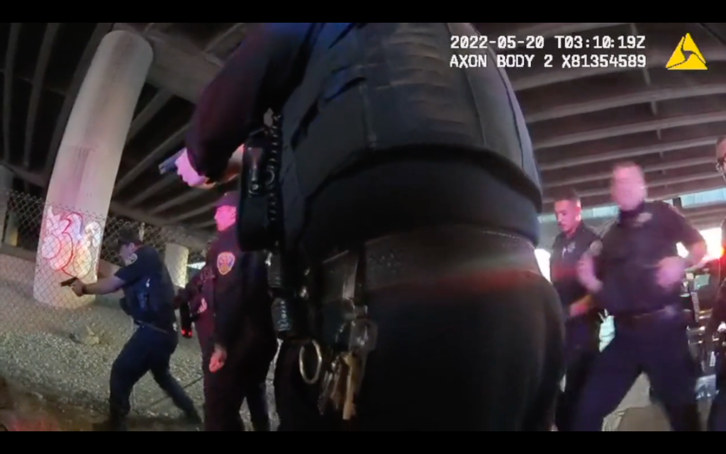 SF: Police release body-cam footage showing officers shooting down two men engaged in struggle